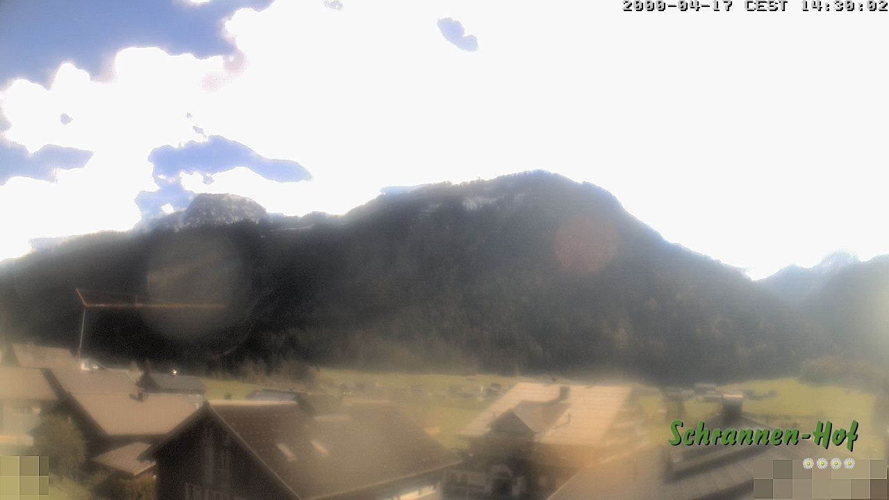 Archiv Foto Webcam Schrannen-Hof: Blick zum Zitterklapfen