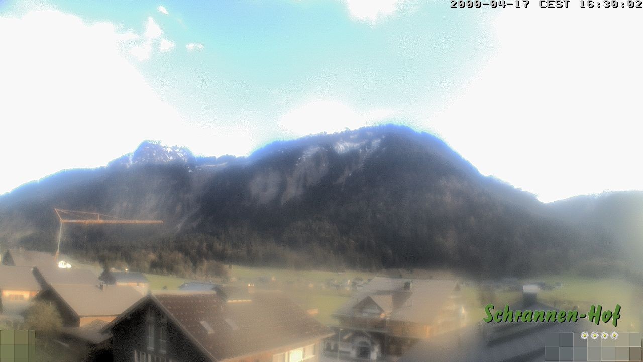 Archiv Foto Webcam Schrannen-Hof: Blick zum Zitterklapfen