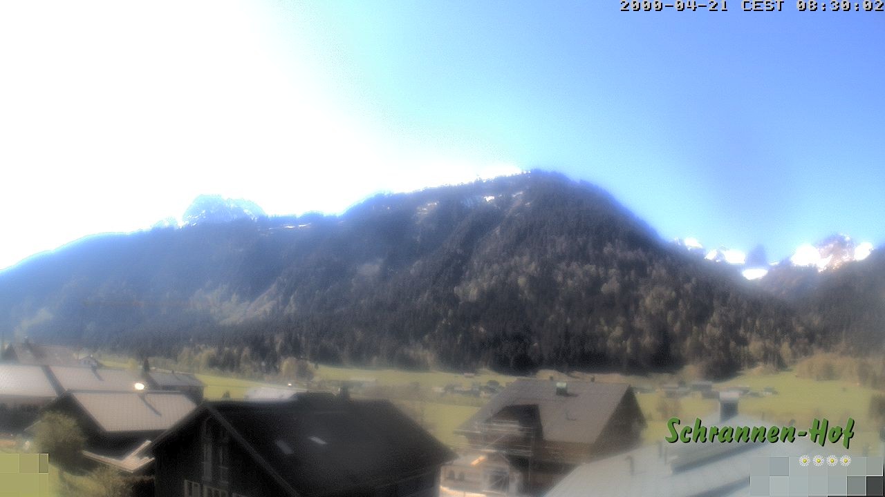 Archiv Foto Webcam Schrannen-Hof: Blick zum Zitterklapfen