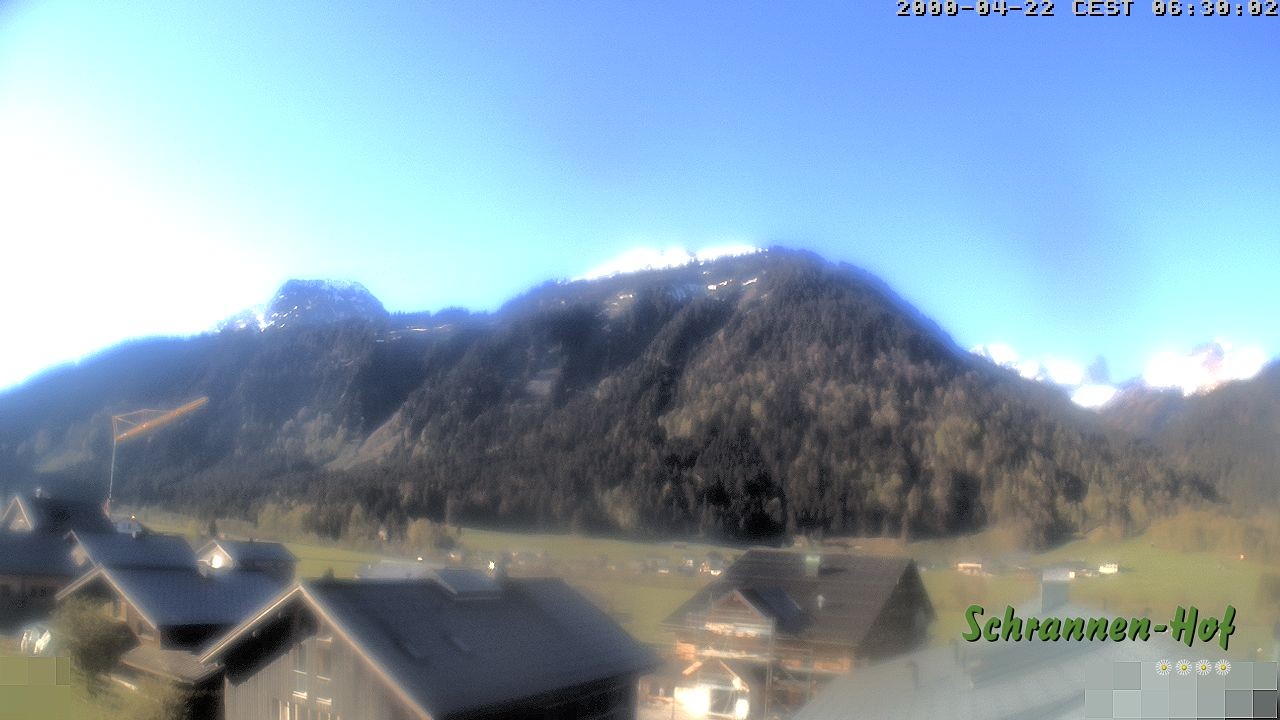 Archiv Foto Webcam Schrannen-Hof: Blick zum Zitterklapfen