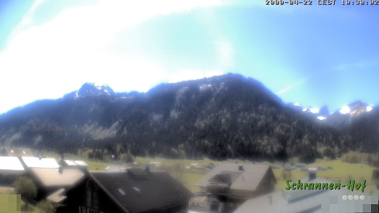 Archiv Foto Webcam Schrannen-Hof: Blick zum Zitterklapfen