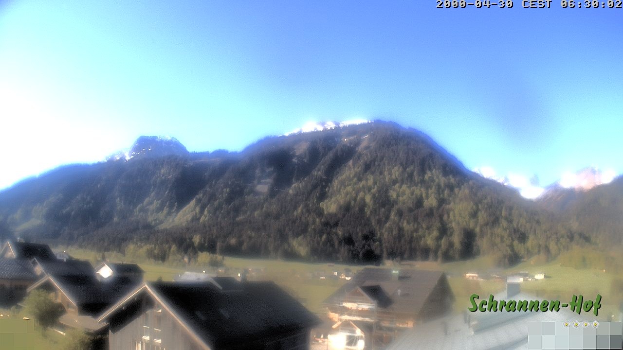 Archiv Foto Webcam Schrannen-Hof: Blick zum Zitterklapfen