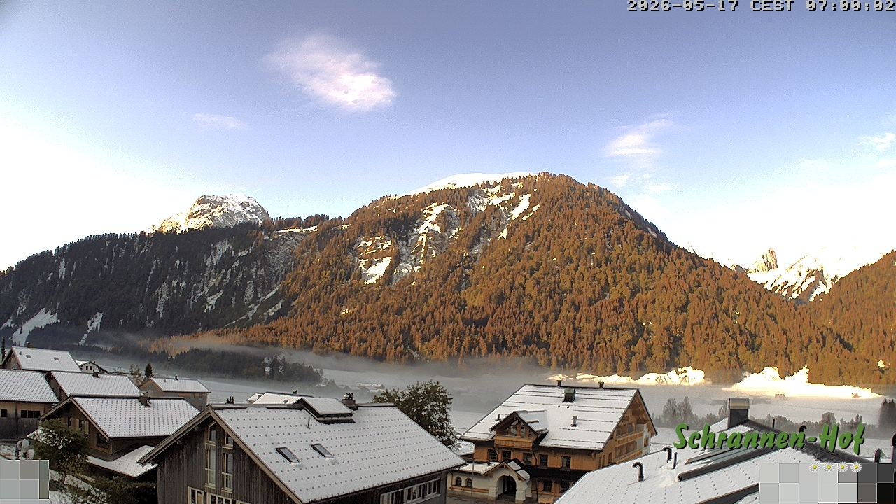 Archiv Foto Webcam Schrannen-Hof: Blick zum Zitterklapfen