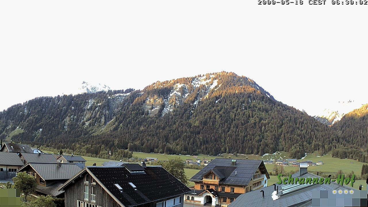 Archiv Foto Webcam Schrannen-Hof: Blick zum Zitterklapfen