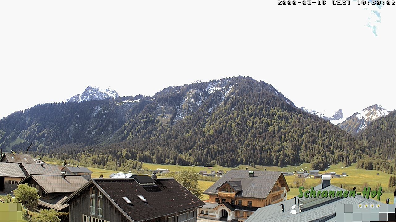 Archiv Foto Webcam Schrannen-Hof: Blick zum Zitterklapfen