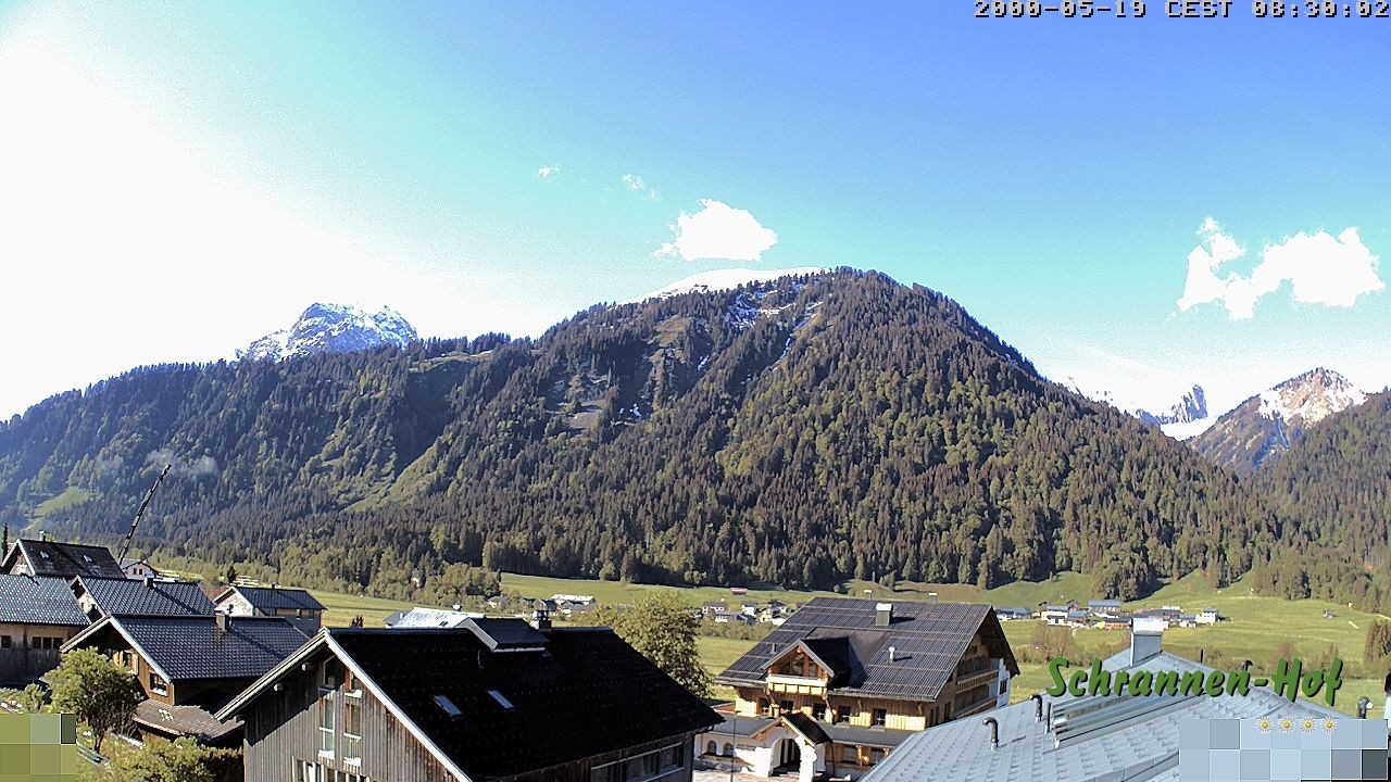 Archiv Foto Webcam Schrannen-Hof: Blick zum Zitterklapfen