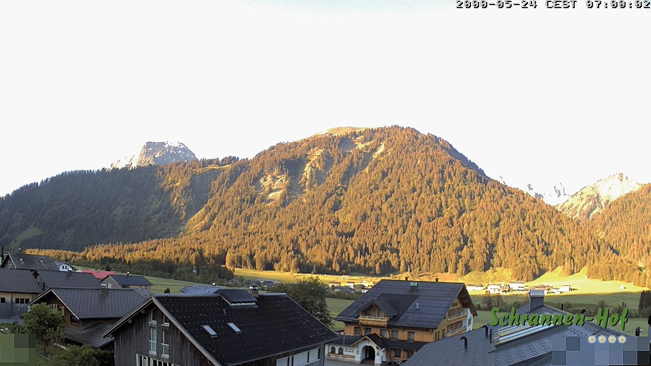 Archiv Foto Webcam Schrannen-Hof: Blick zum Zitterklapfen