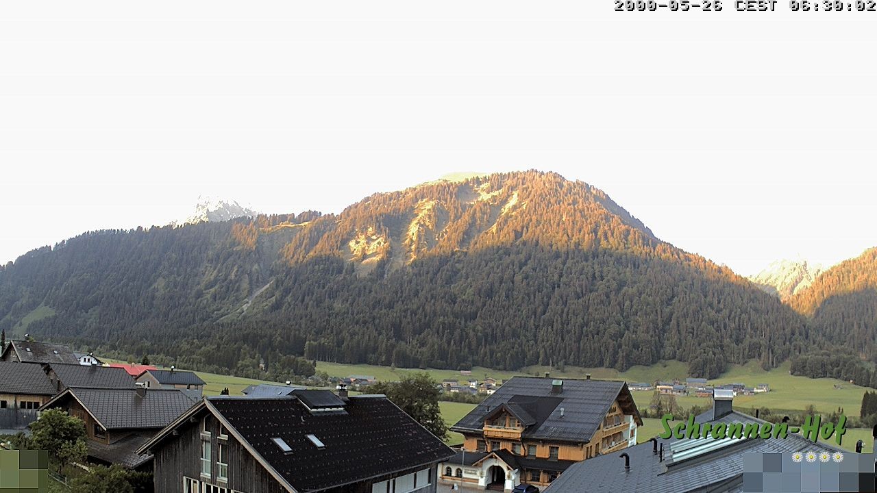 Archiv Foto Webcam Schrannen-Hof: Blick zum Zitterklapfen