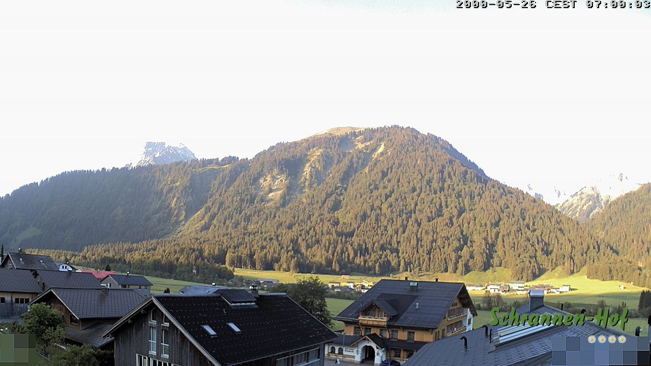 Archiv Foto Webcam Schrannen-Hof: Blick zum Zitterklapfen