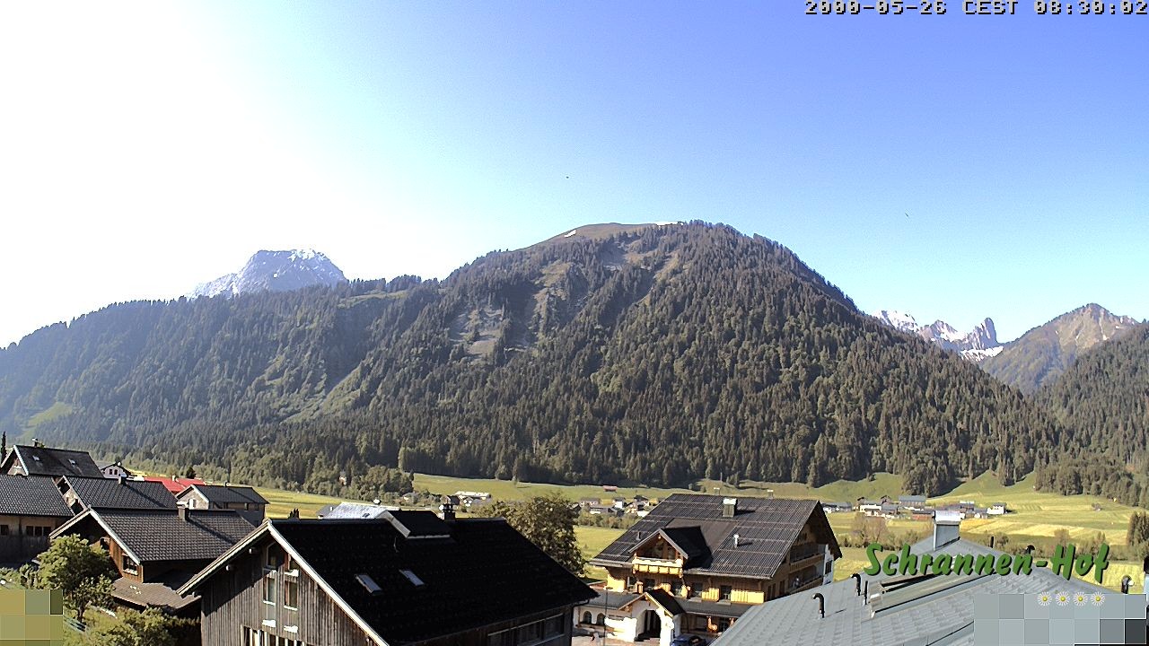 Archiv Foto Webcam Schrannen-Hof: Blick zum Zitterklapfen