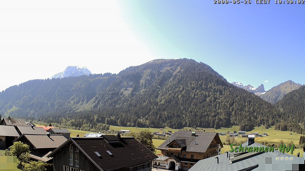 Archiv Foto Webcam Schrannen-Hof: Blick zum Zitterklapfen