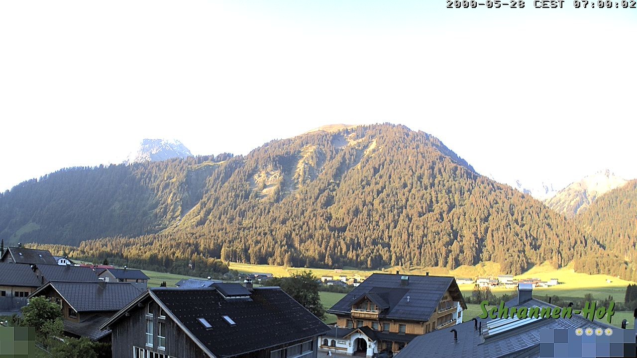 Archived image Webcam Schoppernau: Mt. Zitterklapfen