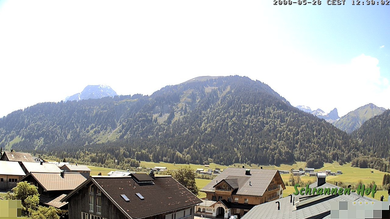 Archived image Webcam Schoppernau: Mt. Zitterklapfen