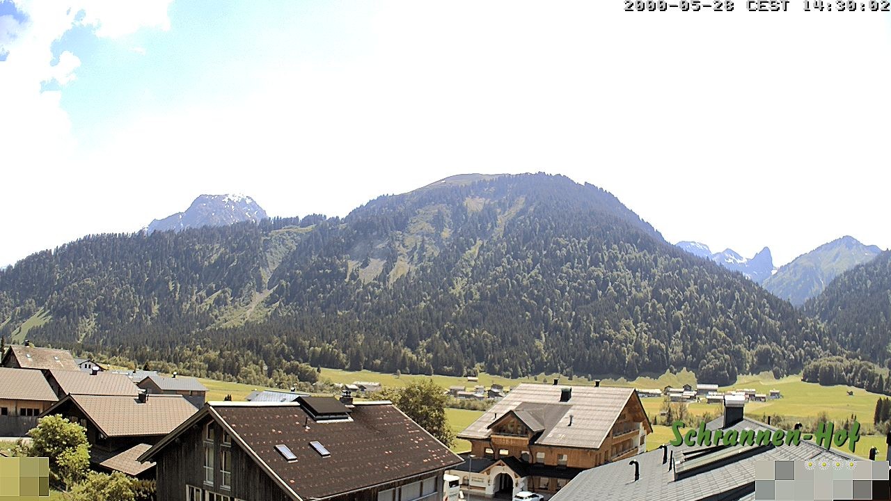 Archived image Webcam Schoppernau: Mt. Zitterklapfen