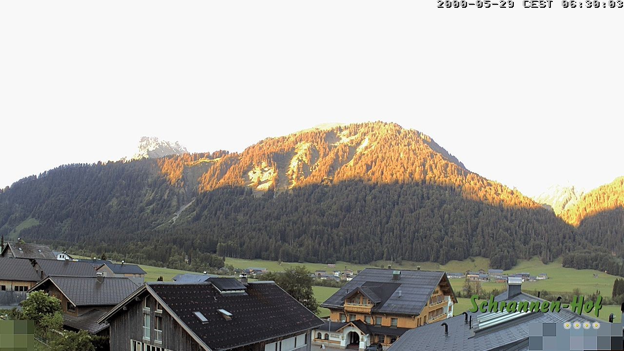 Archiv Foto Webcam Schrannen-Hof: Blick zum Zitterklapfen
