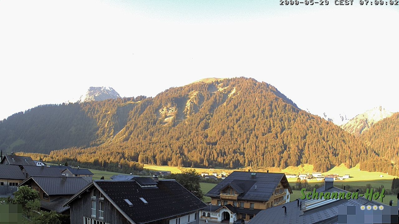 Archiv Foto Webcam Schrannen-Hof: Blick zum Zitterklapfen