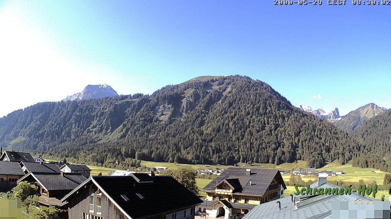 Archiv Foto Webcam Schrannen-Hof: Blick zum Zitterklapfen