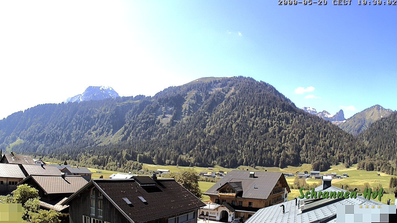 Archiv Foto Webcam Schrannen-Hof: Blick zum Zitterklapfen
