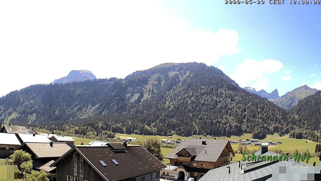 Archiv Foto Webcam Schrannen-Hof: Blick zum Zitterklapfen