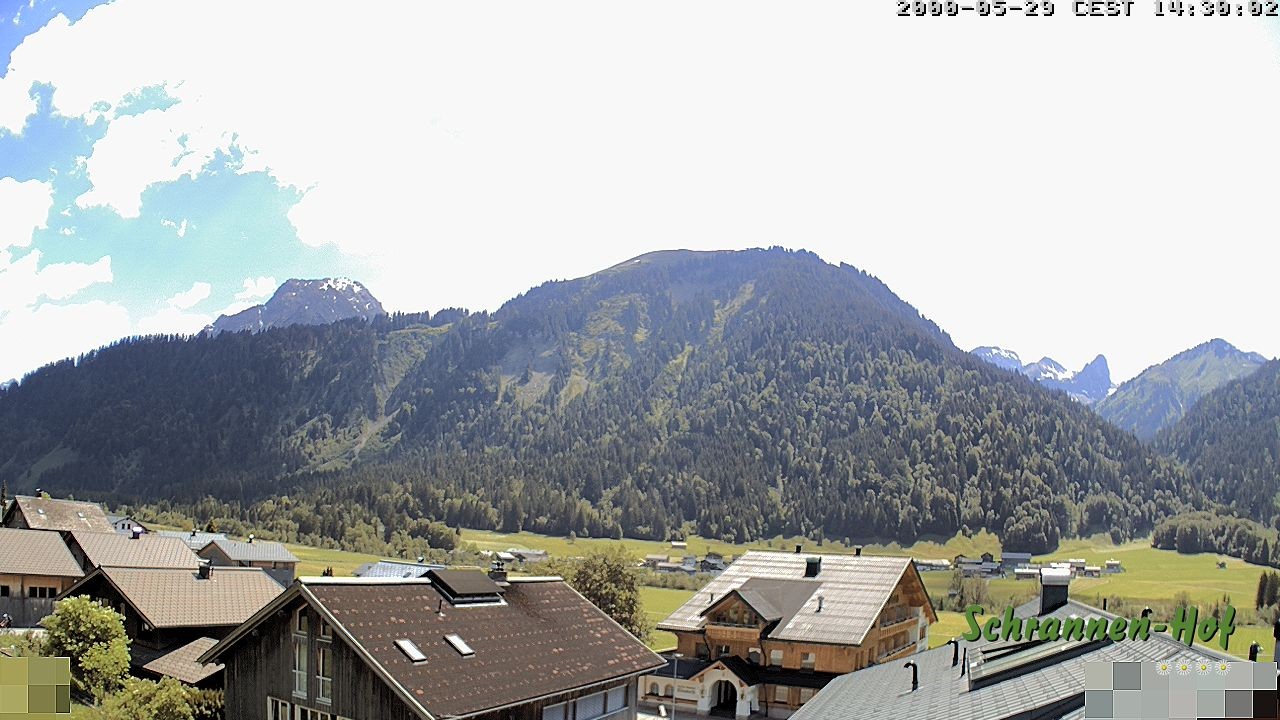 Archiv Foto Webcam Schrannen-Hof: Blick zum Zitterklapfen