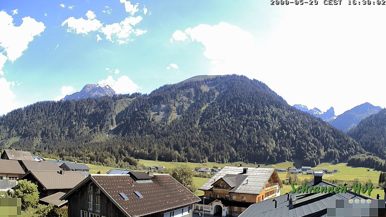 Archiv Foto Webcam Schrannen-Hof: Blick zum Zitterklapfen