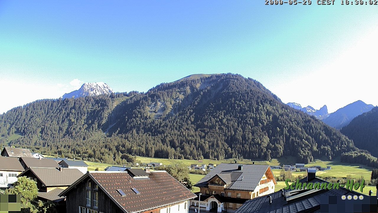 Archiv Foto Webcam Schrannen-Hof: Blick zum Zitterklapfen