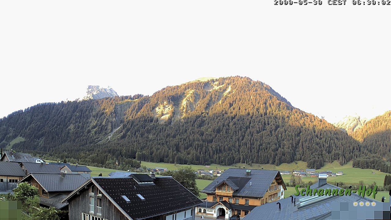 Archiv Foto Webcam Schrannen-Hof: Blick zum Zitterklapfen