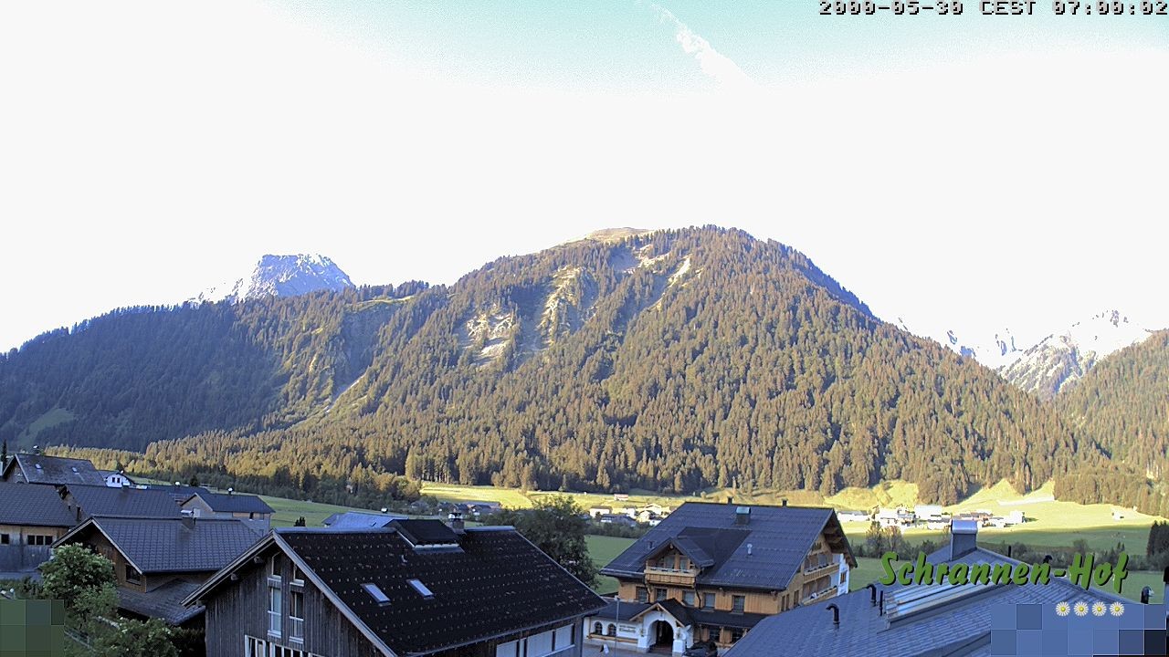 Archiv Foto Webcam Schrannen-Hof: Blick zum Zitterklapfen