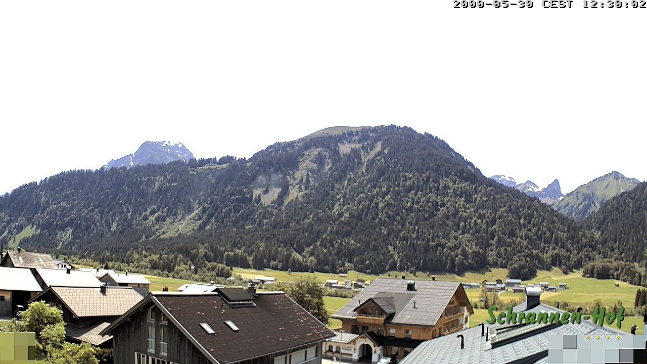 Archiv Foto Webcam Schrannen-Hof: Blick zum Zitterklapfen