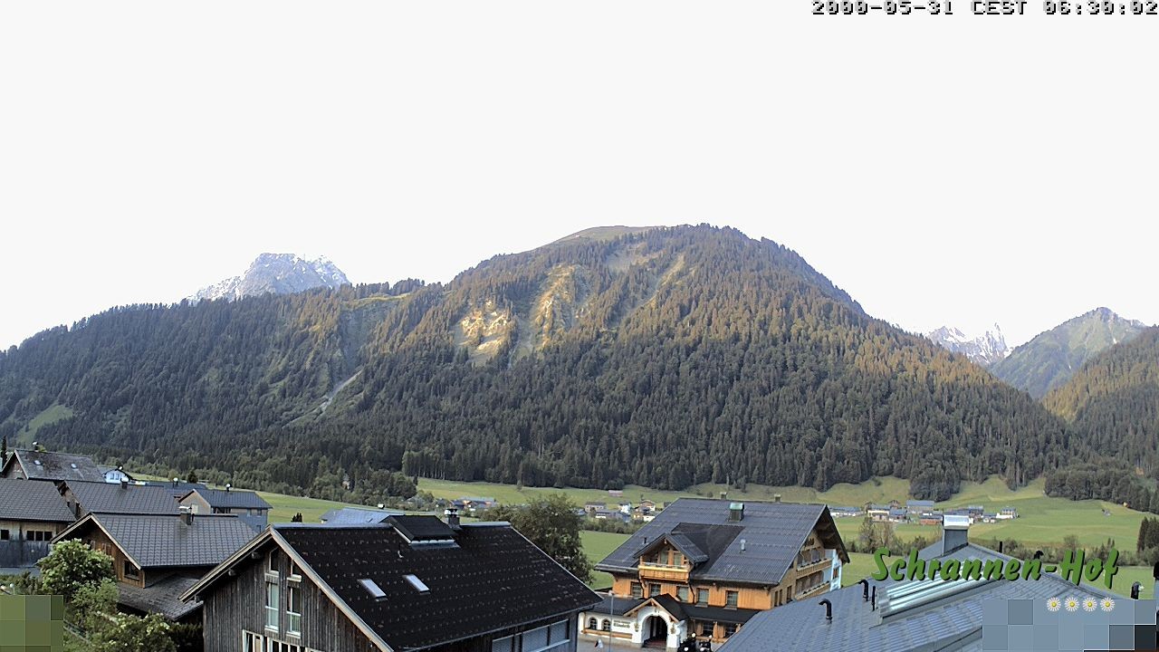 Archiv Foto Webcam Schrannen-Hof: Blick zum Zitterklapfen