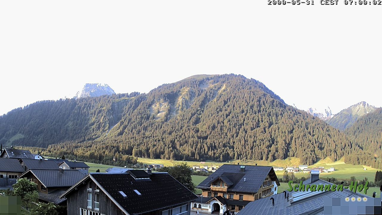 Archiv Foto Webcam Schrannen-Hof: Blick zum Zitterklapfen