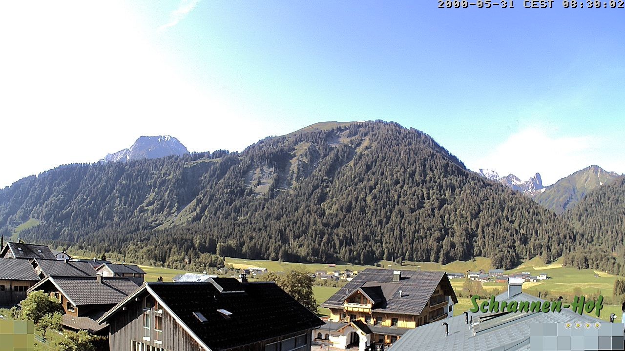 Archiv Foto Webcam Schrannen-Hof: Blick zum Zitterklapfen