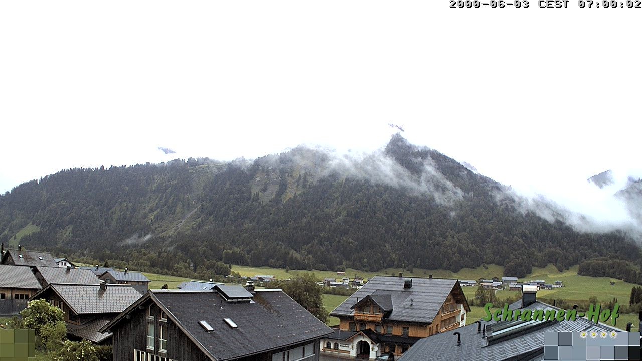 Archiv Foto Webcam Schrannen-Hof: Blick zum Zitterklapfen