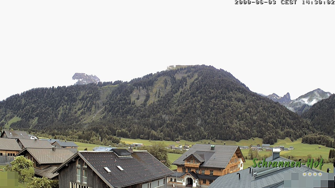 Archiv Foto Webcam Schrannen-Hof: Blick zum Zitterklapfen