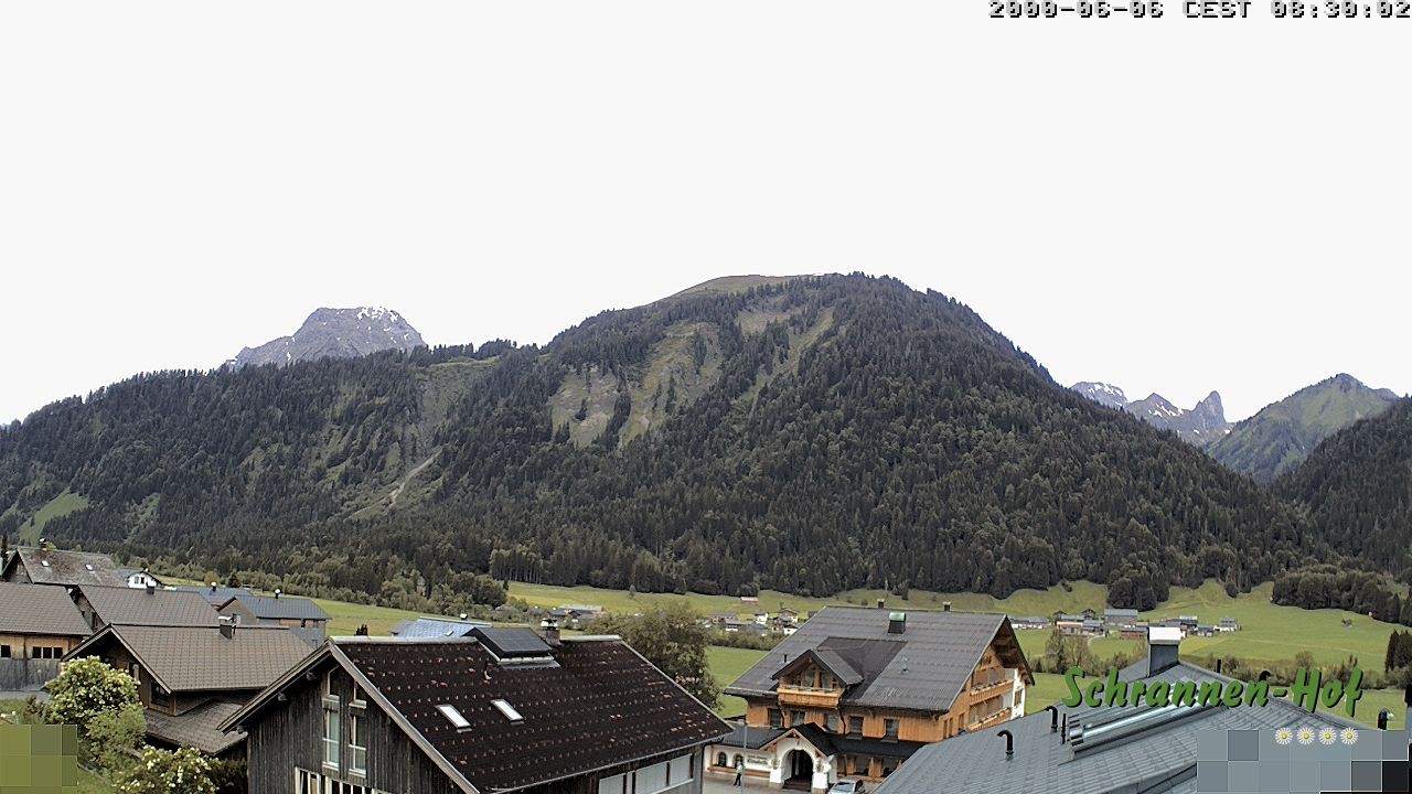 Archived image Webcam Schoppernau: Mt. Zitterklapfen