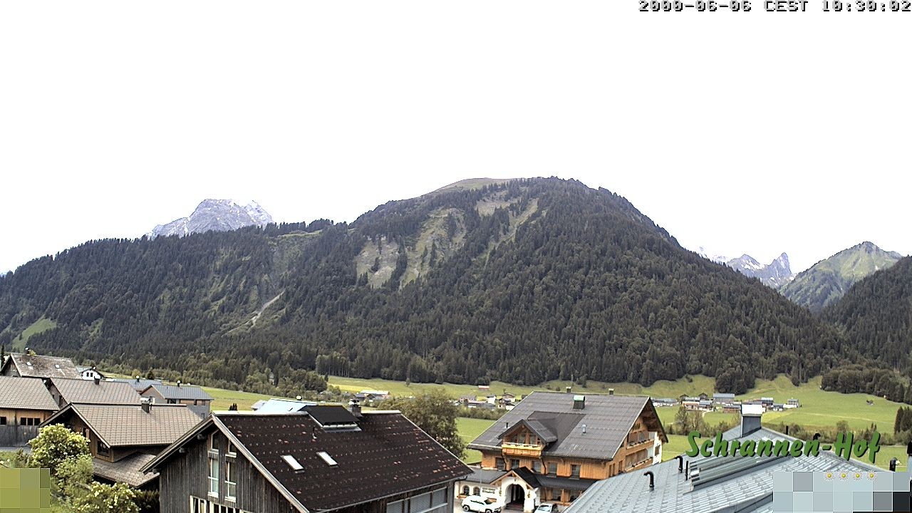 Archived image Webcam Schoppernau: Mt. Zitterklapfen