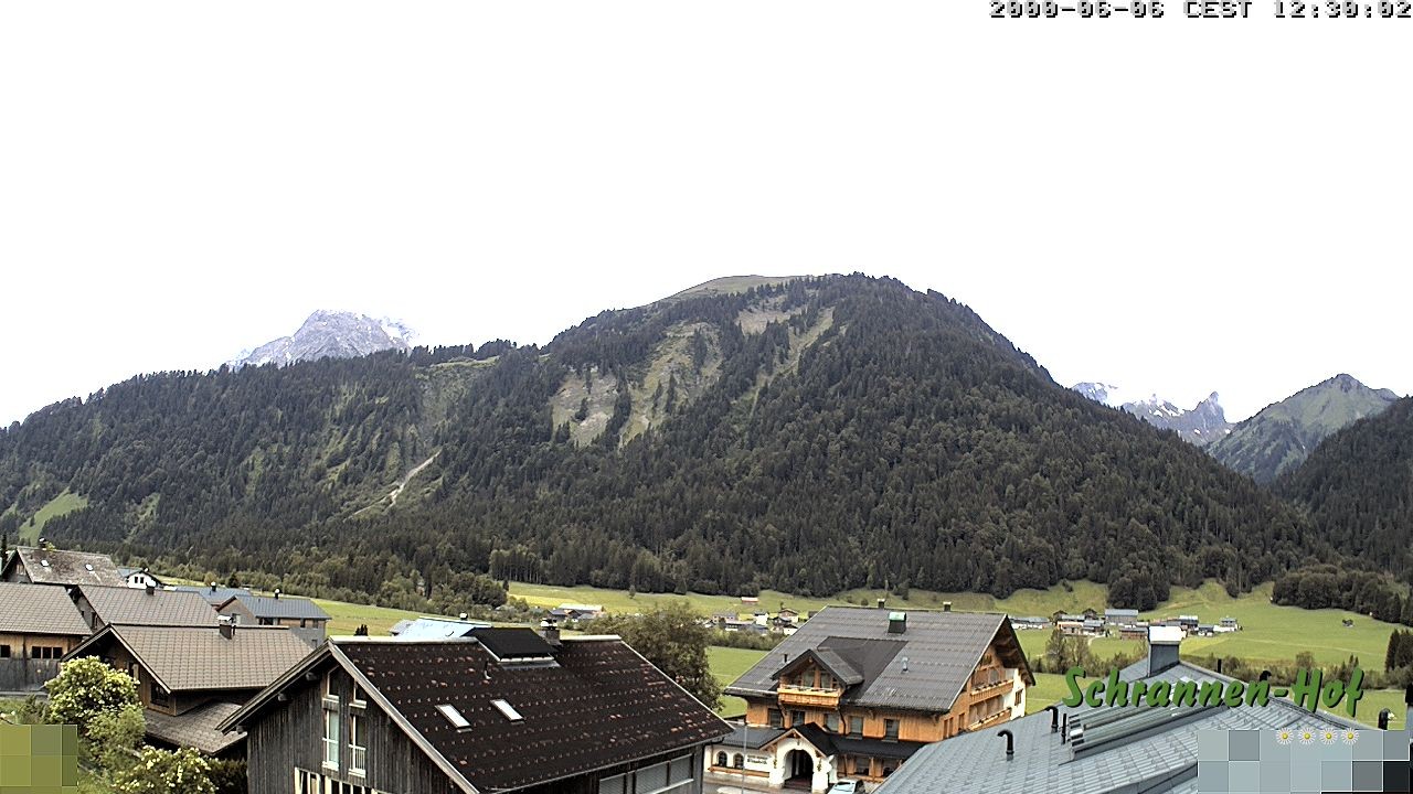 Archived image Webcam Schoppernau: Mt. Zitterklapfen