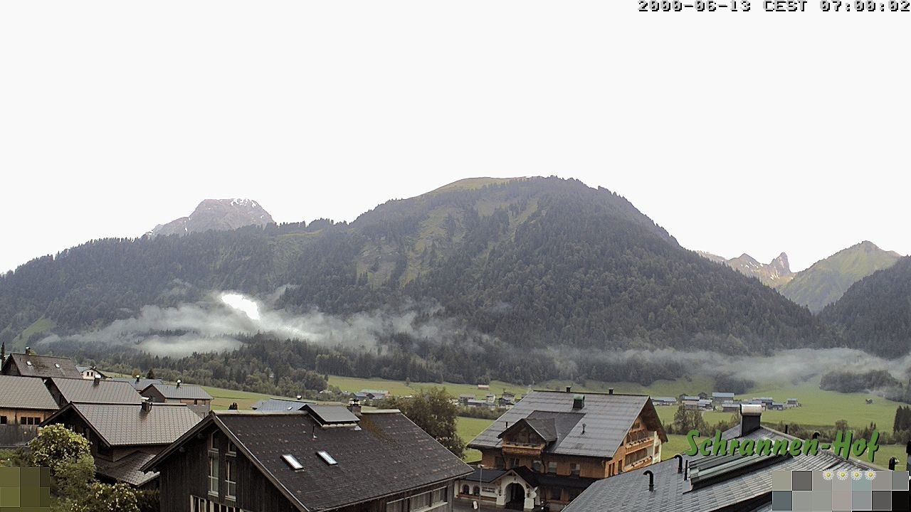Archiv Foto Webcam Schrannen-Hof: Blick zum Zitterklapfen