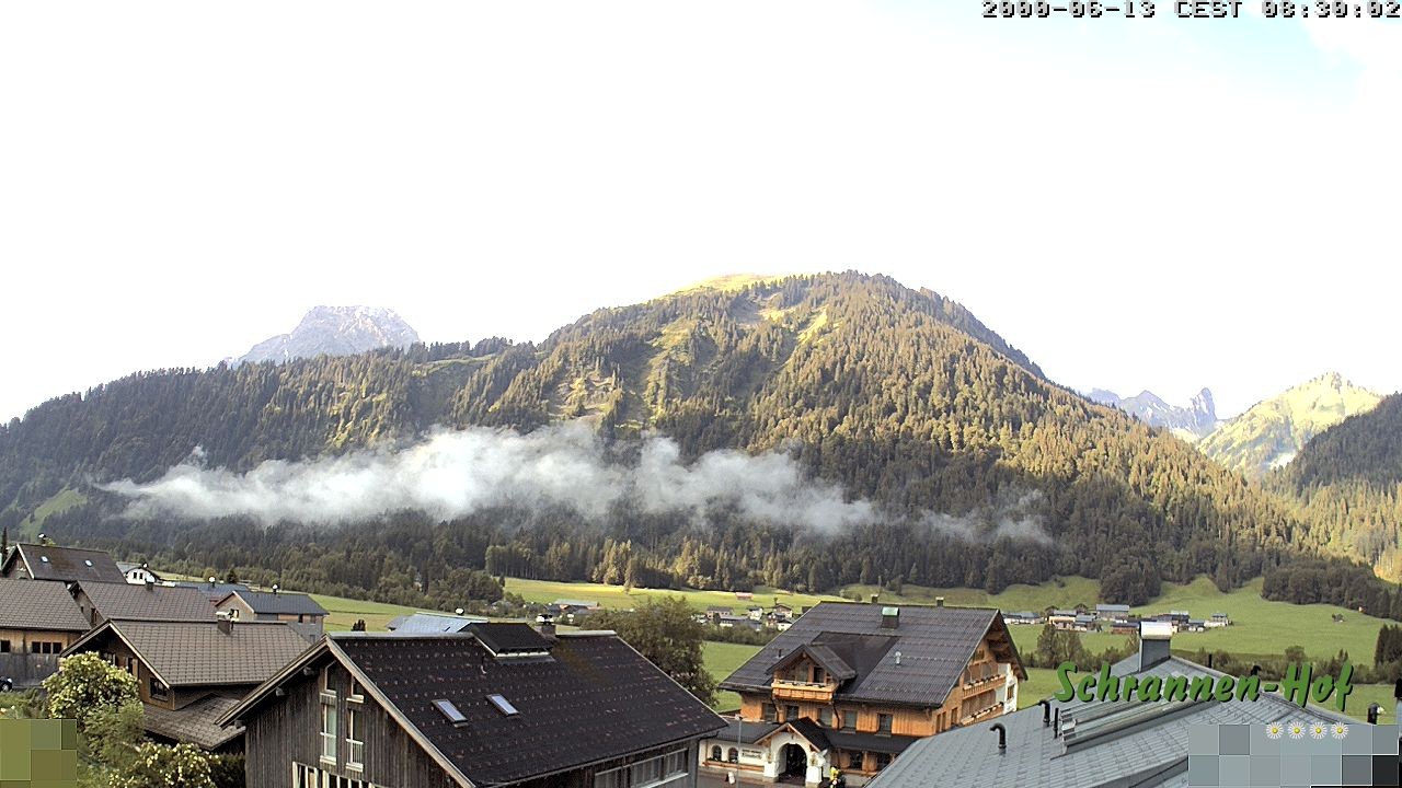 Archiv Foto Webcam Schrannen-Hof: Blick zum Zitterklapfen