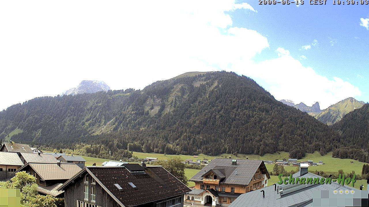 Archiv Foto Webcam Schrannen-Hof: Blick zum Zitterklapfen