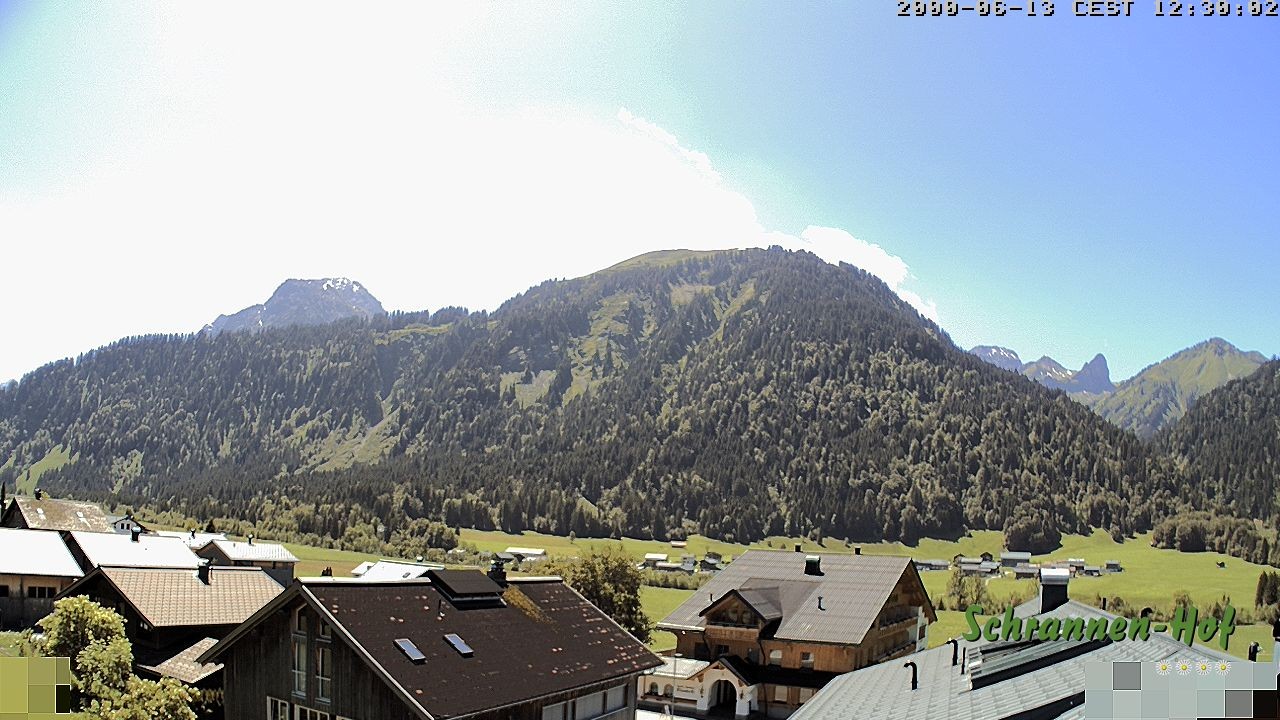 Archiv Foto Webcam Schrannen-Hof: Blick zum Zitterklapfen