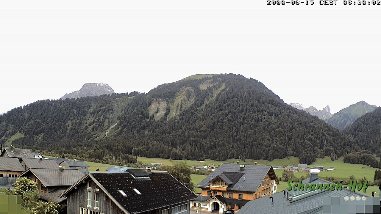 Archived image Webcam Schoppernau: Mt. Zitterklapfen