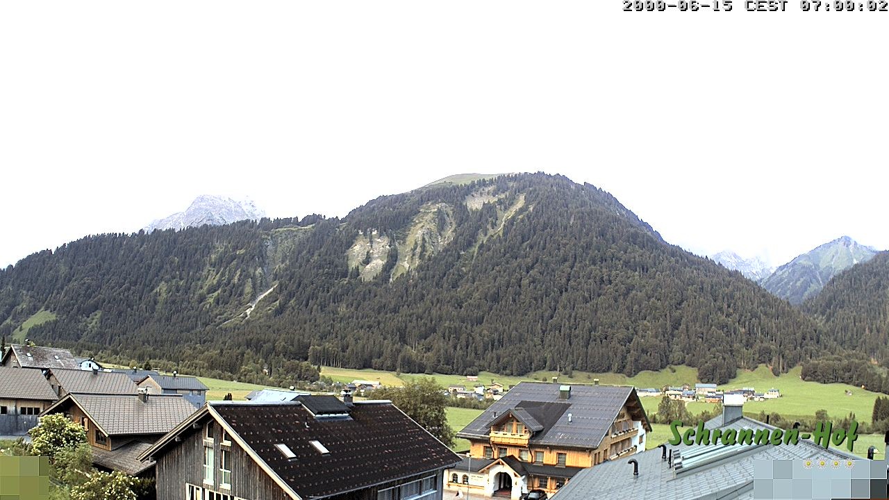 Archived image Webcam Schoppernau: Mt. Zitterklapfen