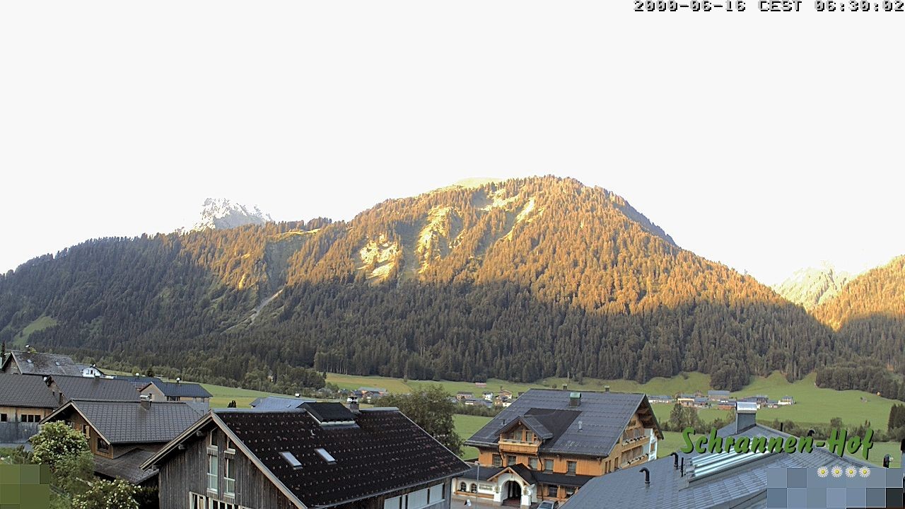 Archived image Webcam Schoppernau: Mt. Zitterklapfen