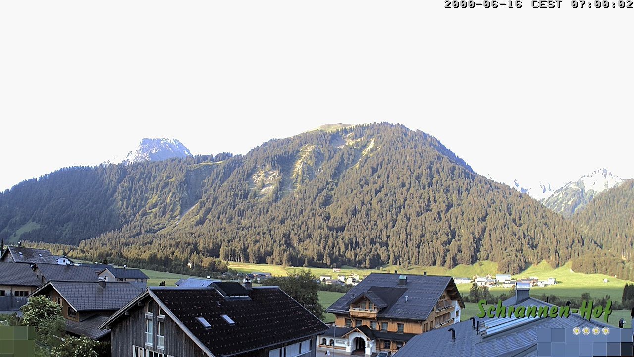 Archiv Foto Webcam Schrannen-Hof: Blick zum Zitterklapfen