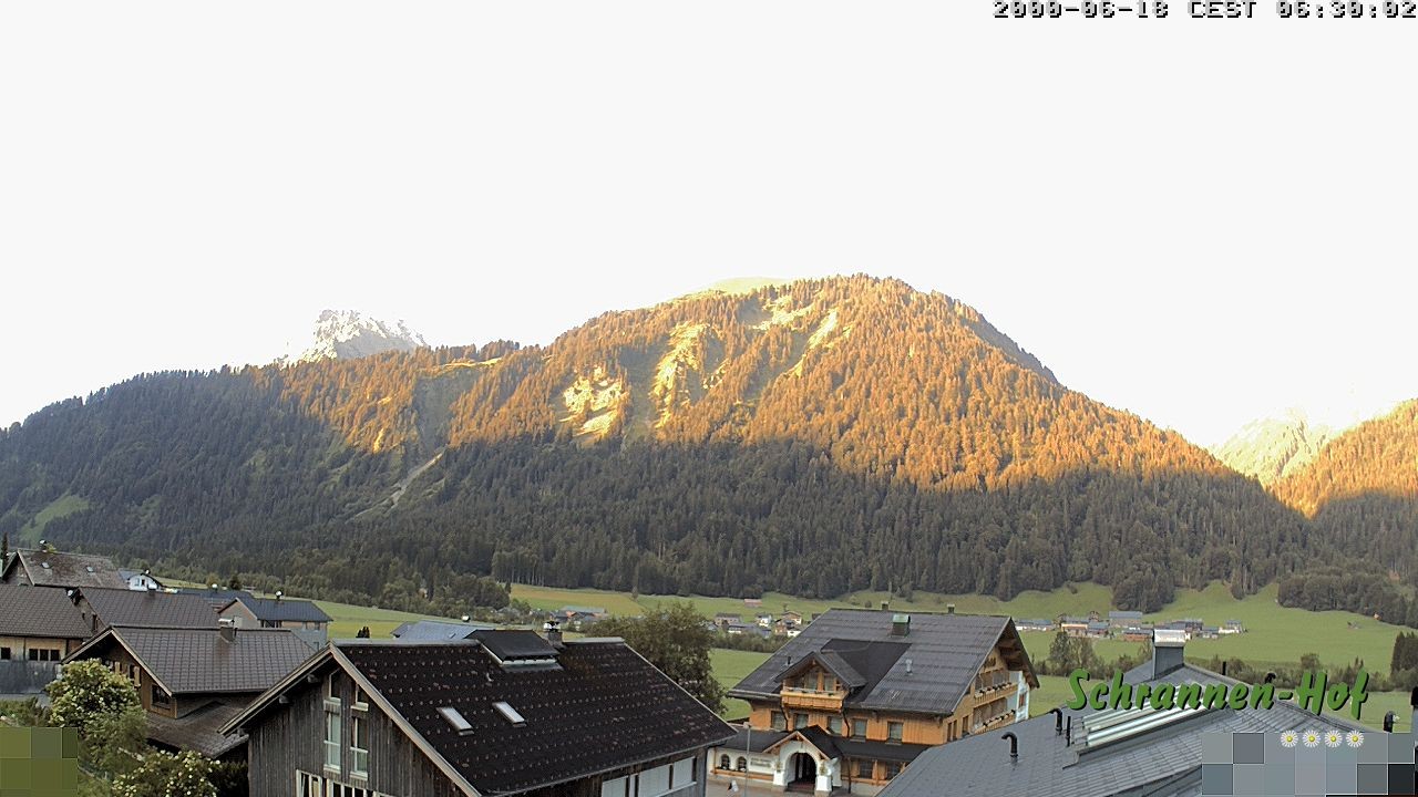 Archiv Foto Webcam Schrannen-Hof: Blick zum Zitterklapfen