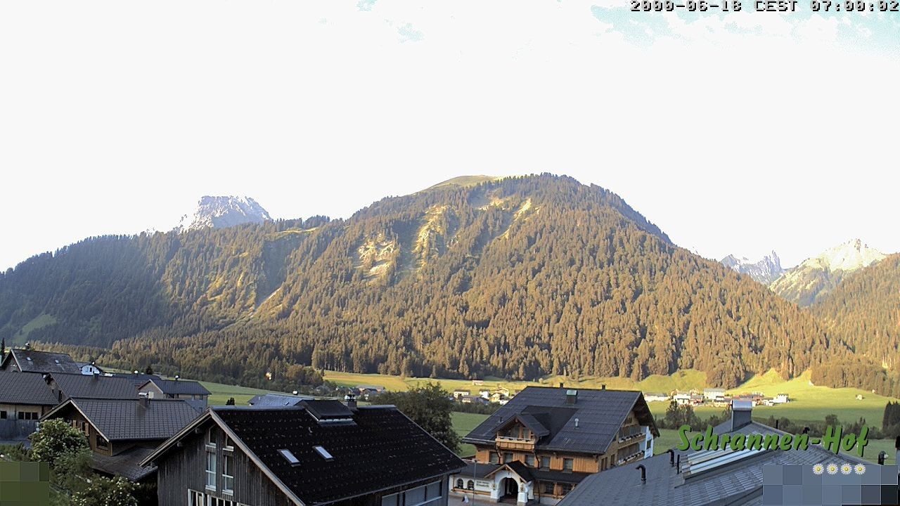 Archiv Foto Webcam Schrannen-Hof: Blick zum Zitterklapfen