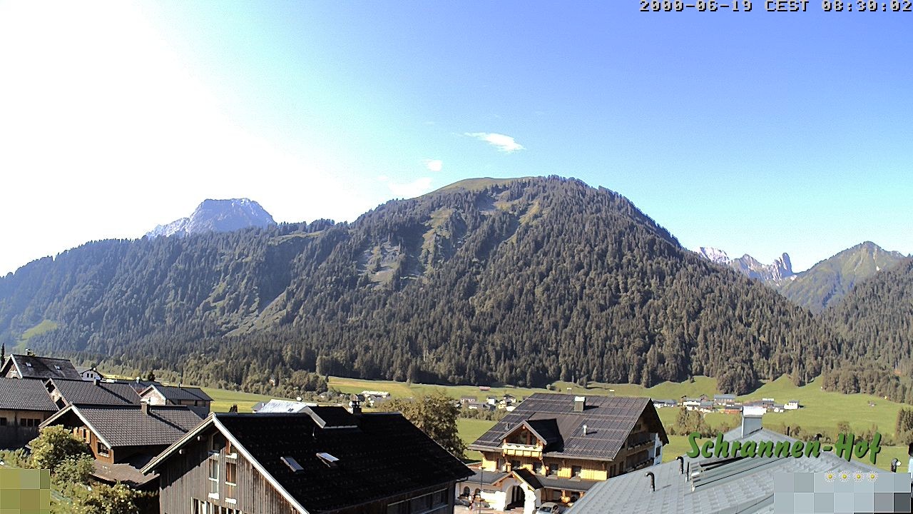 Archiv Foto Webcam Schrannen-Hof: Blick zum Zitterklapfen