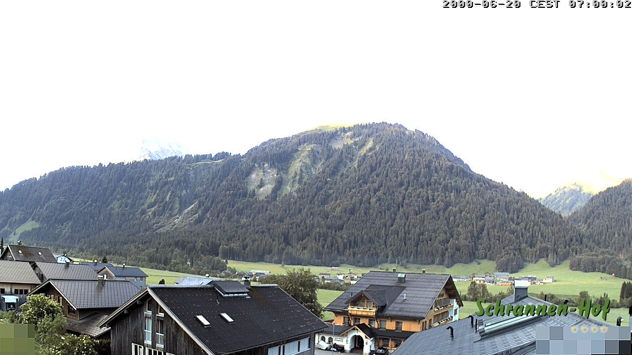 Archiv Foto Webcam Schrannen-Hof: Blick zum Zitterklapfen