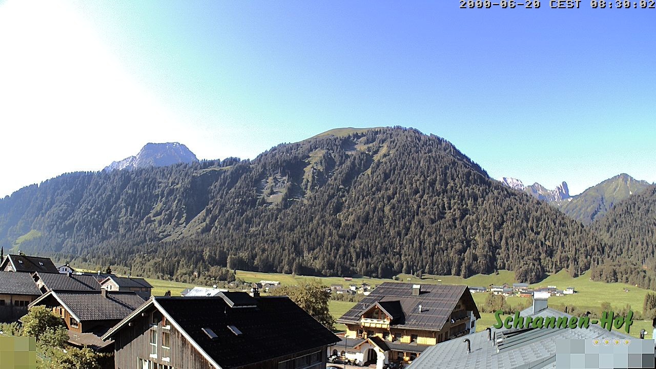 Archiv Foto Webcam Schrannen-Hof: Blick zum Zitterklapfen